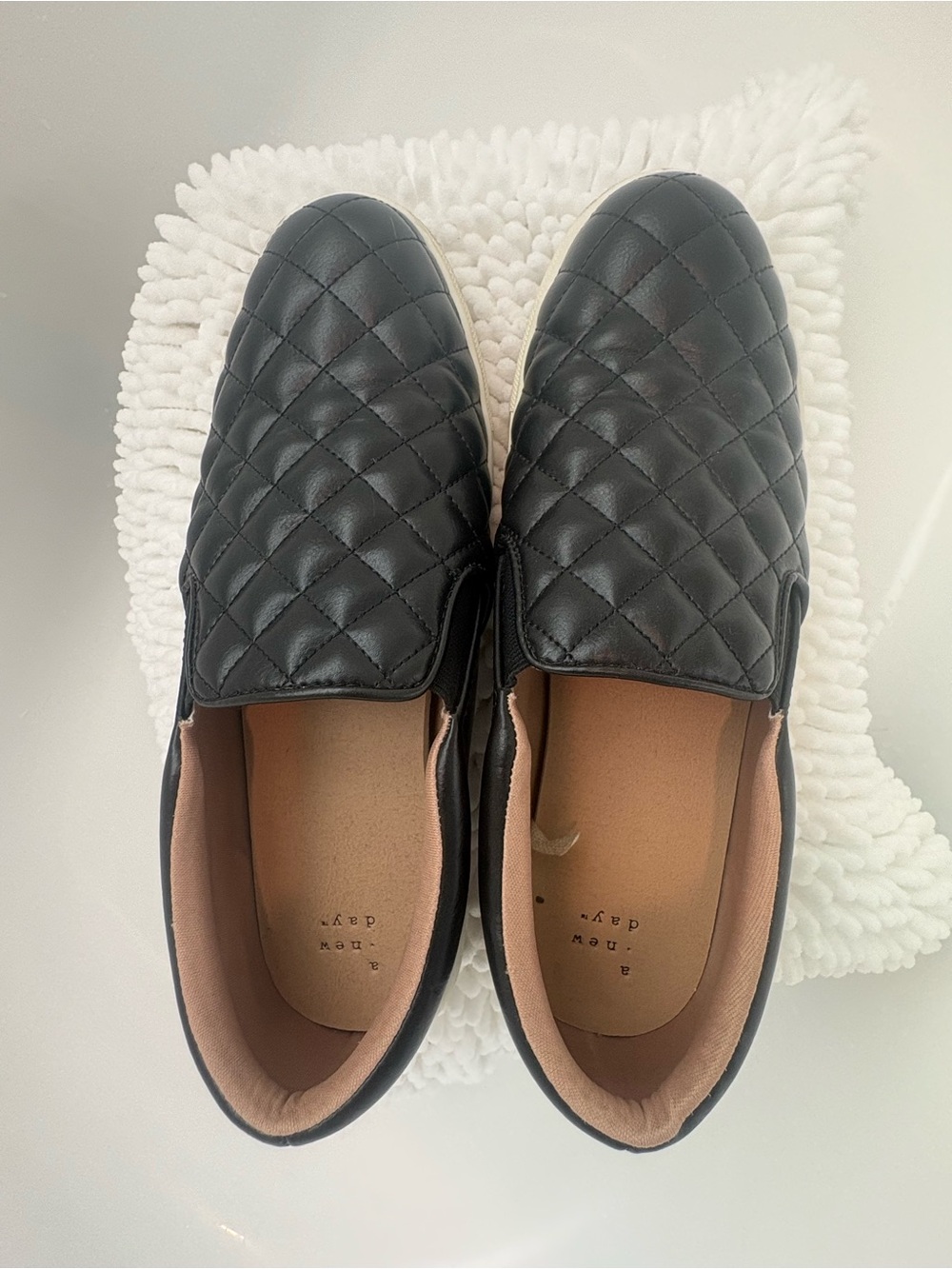 a new day Quilted Slip-On Flats in Black